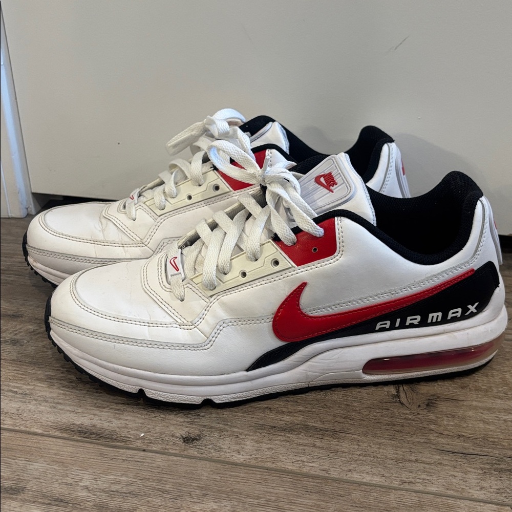 Nike Air Max LTD 3 Shoes Men's Size 10.5 White University Red Black